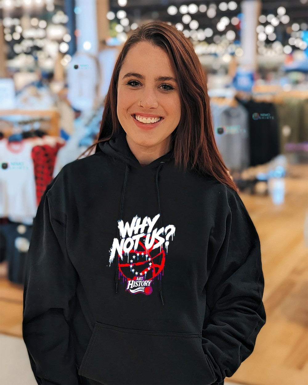 Why not us slogan Philadelphia 76ers shirt