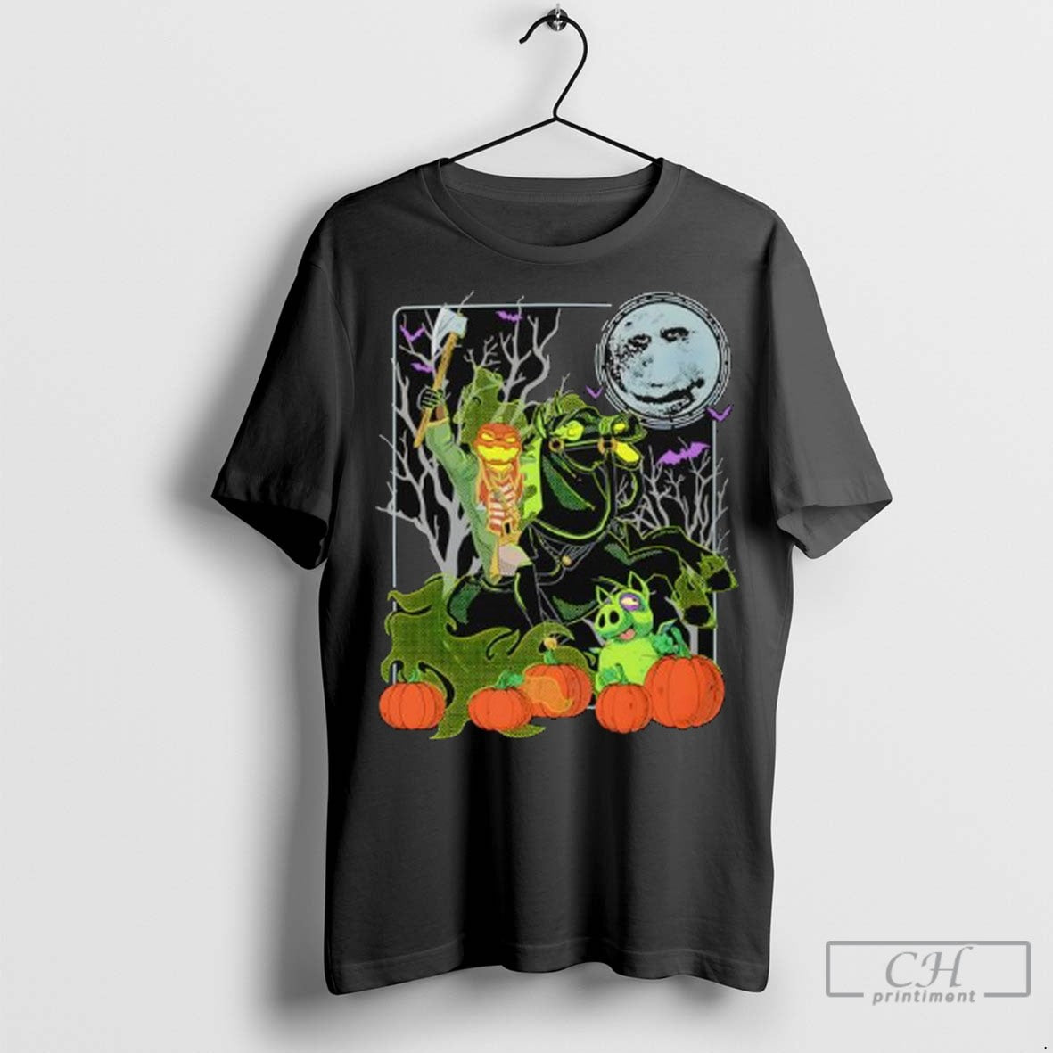 Wizard101 Headless Horseman Halloween Graphic T Shirt Jpg