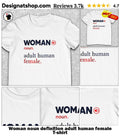 Woman noun definition adult human female shirt