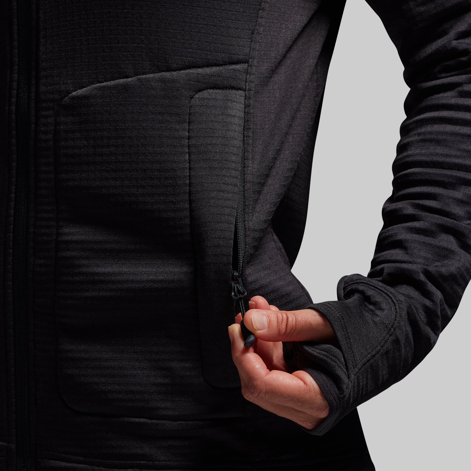 Women's Quiver Full Zip Hoodie 2.0 (Black)