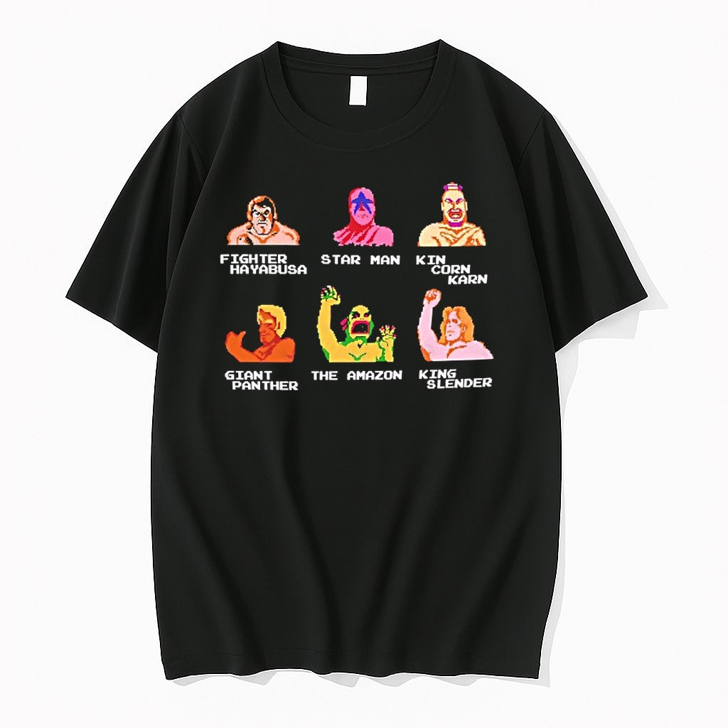 Wrestling In Classic Games Cartoon Vintage Tshirts Sweater Hoodie Jpg