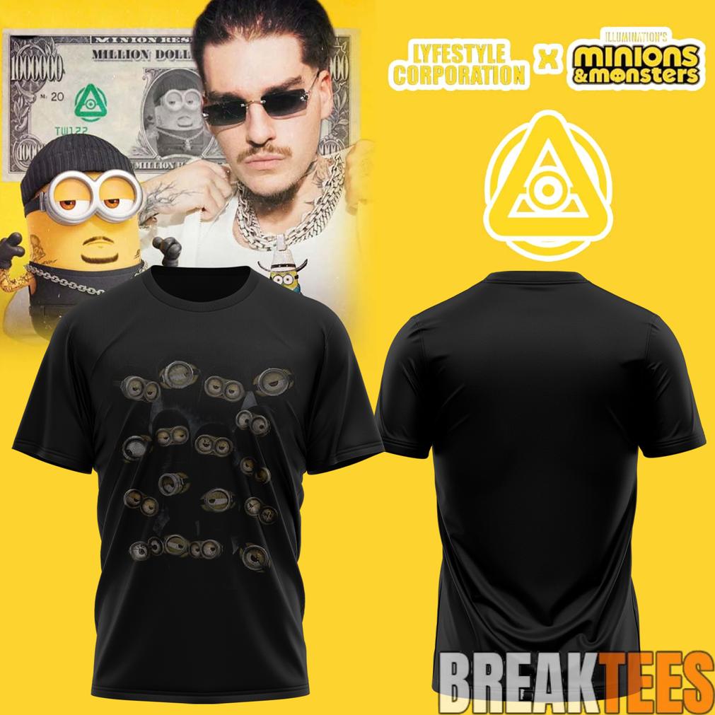 YEAT Lifestyle Corporation x Minions Monster Black Tee