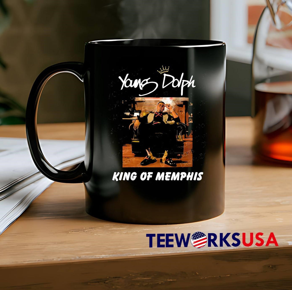 Young Dolph King of Memphis Sitting on Throne shirt