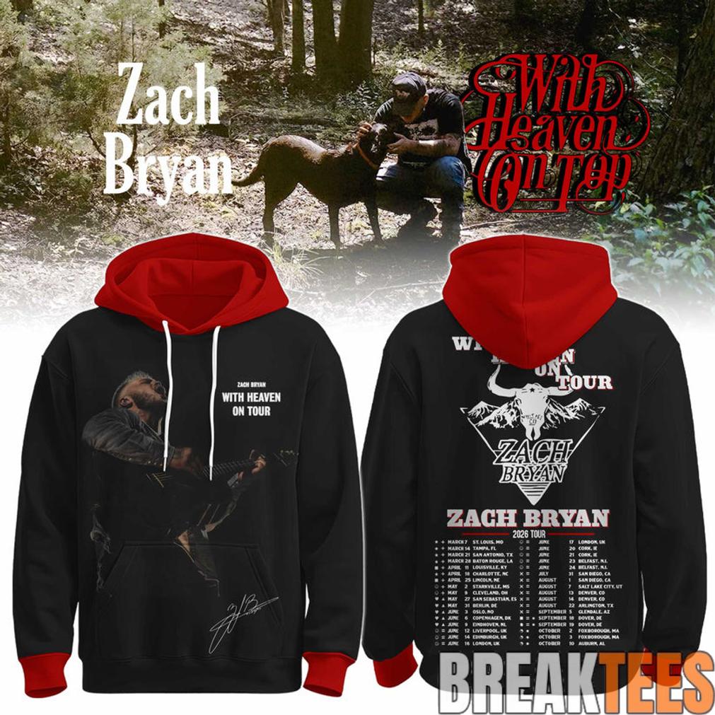 Zach Bryan With Heaven On Tour 2026 Hoodie