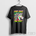 Zebra Live Fast Die Fast T Shirt
