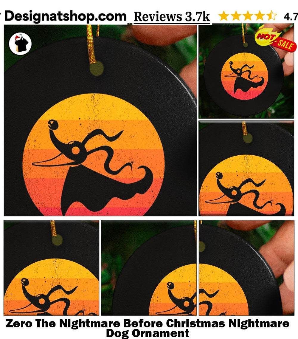 Zero The Nightmare Before Christmas Nightmare Dog shirt