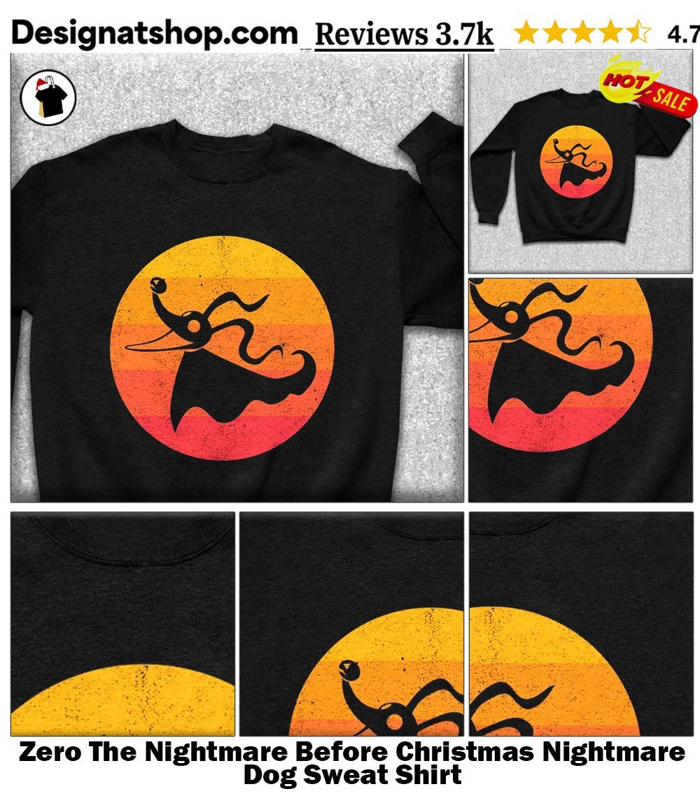 Zero The Nightmare Before Christmas Nightmare Dog shirt