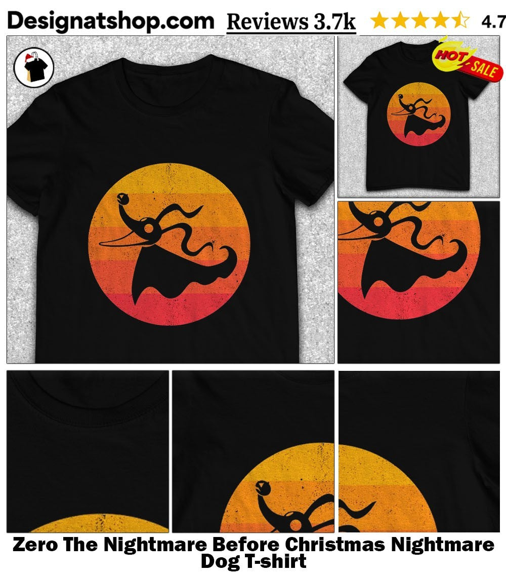 Zero The Nightmare Before Christmas Nightmare Dog shirt