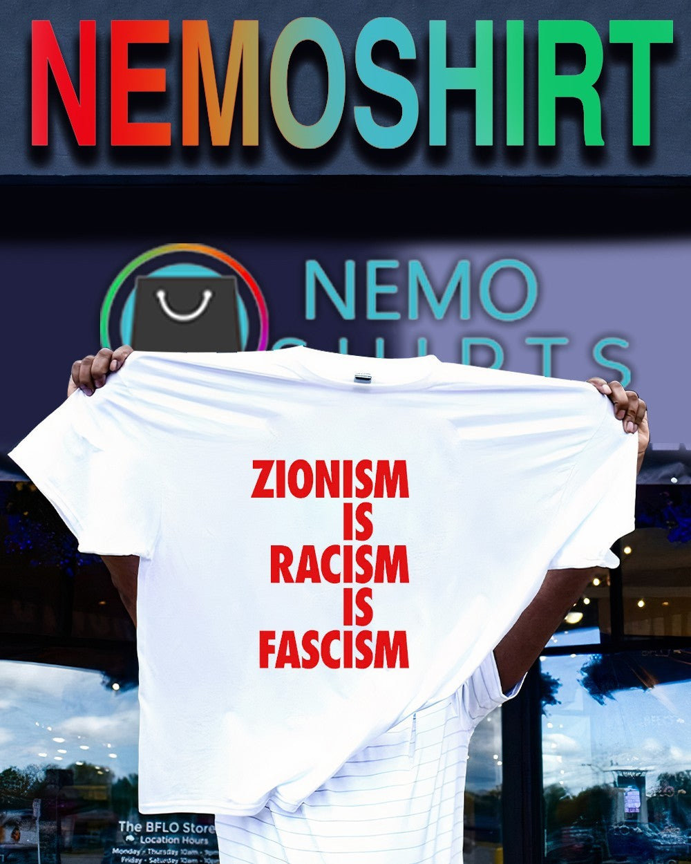 Zionism is racism is fascism shirt