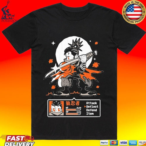 A Ghost Wolf Goblin Tengu T-shirt