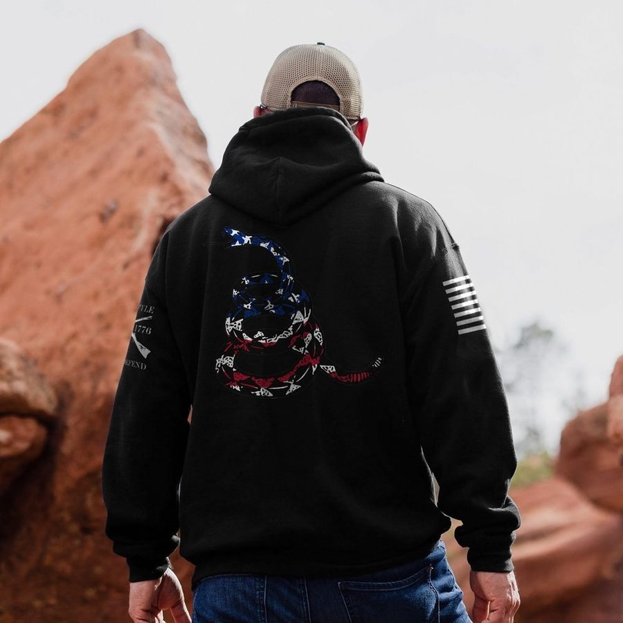 Freedom Gadsden Hoodie - Black