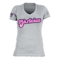 Women's Milflicious V-Neck T-Shirt - Heather Gray
