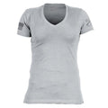 Basic T-Shirt Women's V-Neck - Dark Heather Gray