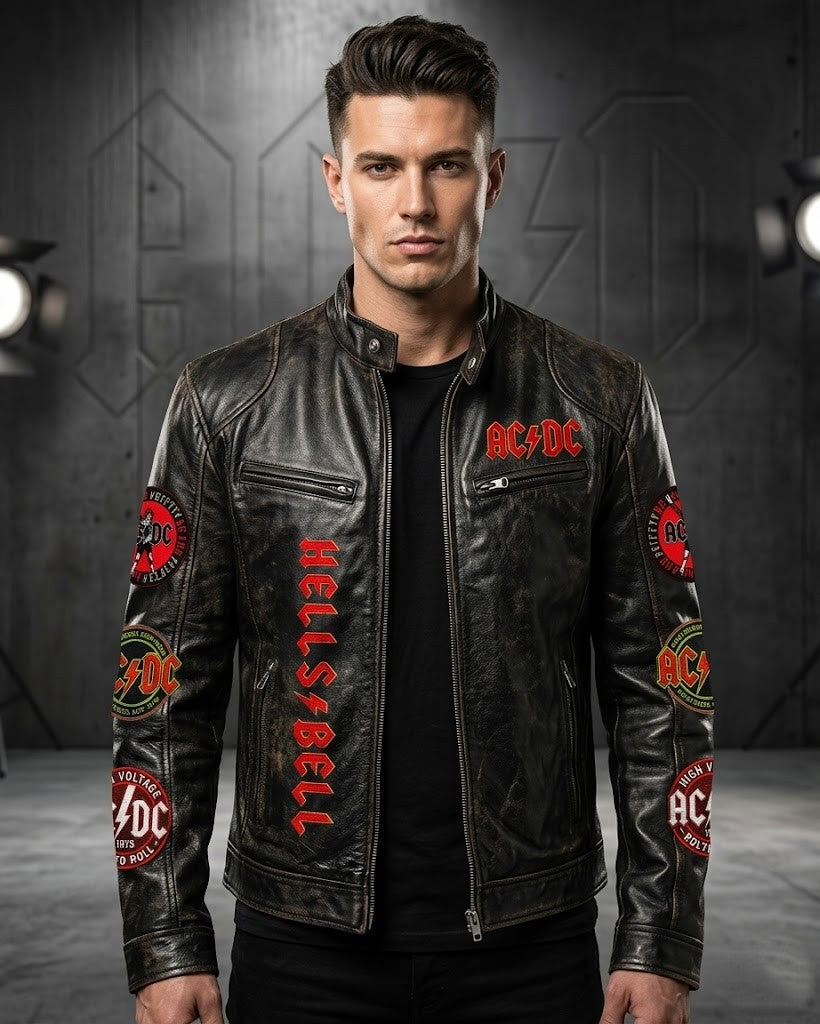 AC/DC 53rd Anniversary Hell’s Bells Leather Jacket