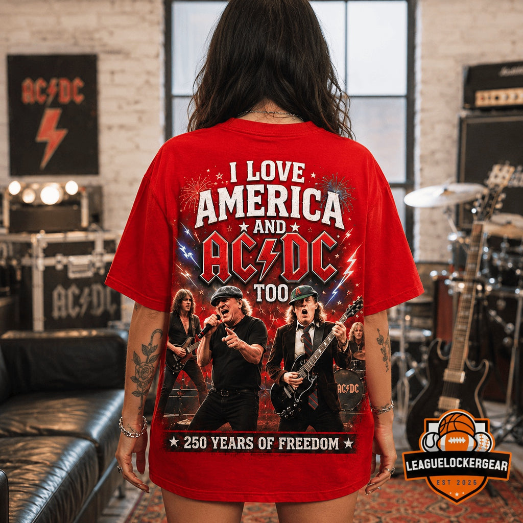 AC/DC America 250 Years of Freedom Independence Day T-Shirt