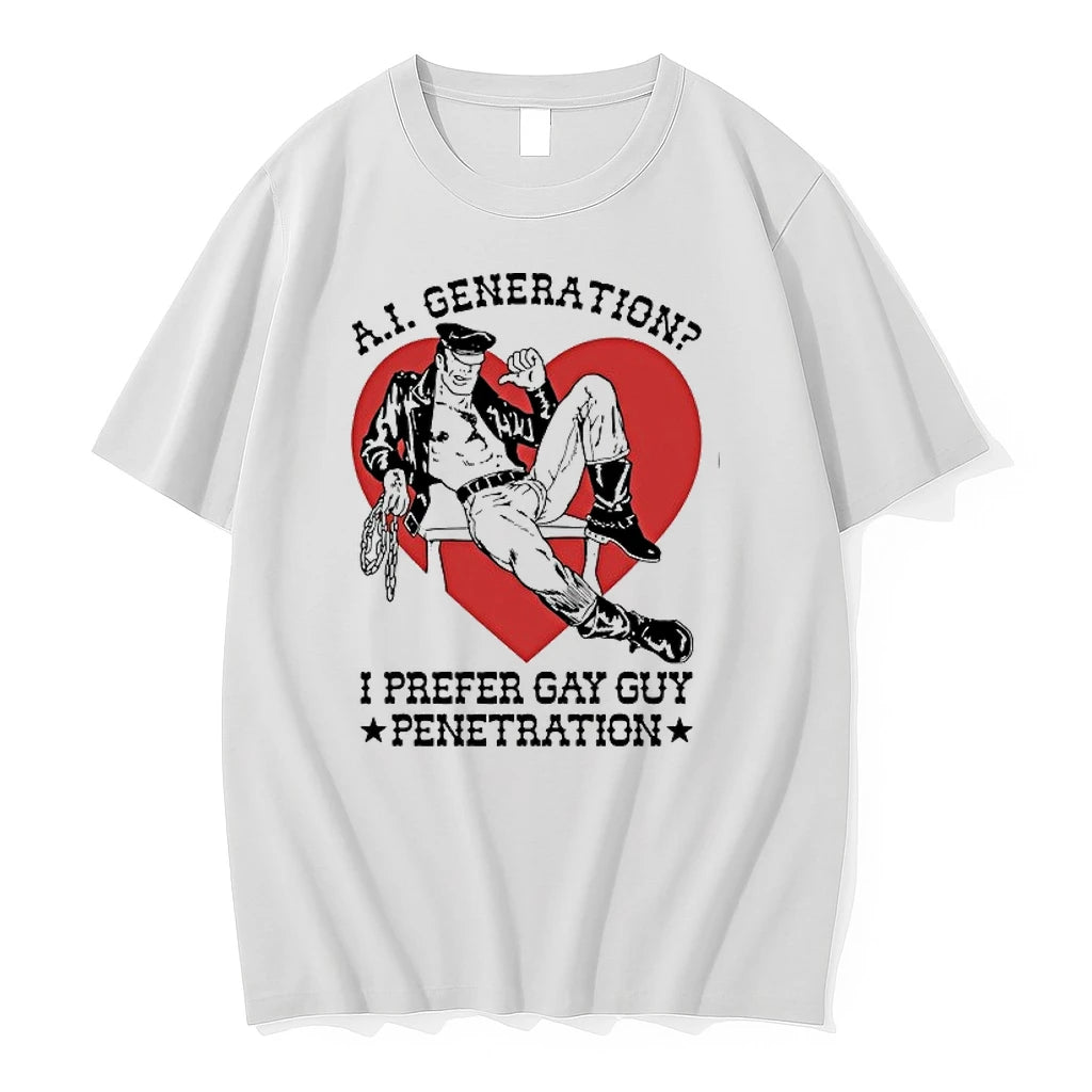 Ai Generation I Prefer Gay Guy Penetration Lederomas Heart 0 Tshirts Sweater