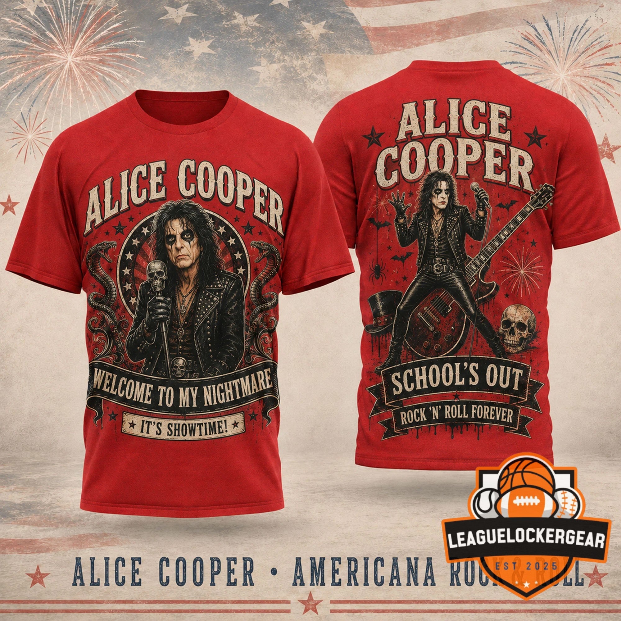 Alice Cooper Welcome To My Nightmare 3D T-Shirt
