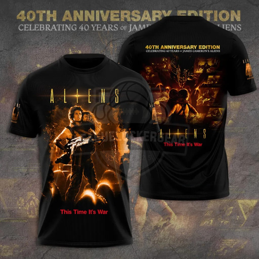 Aliens 40th Anniversary Edition This Time It’s War T-Shirt