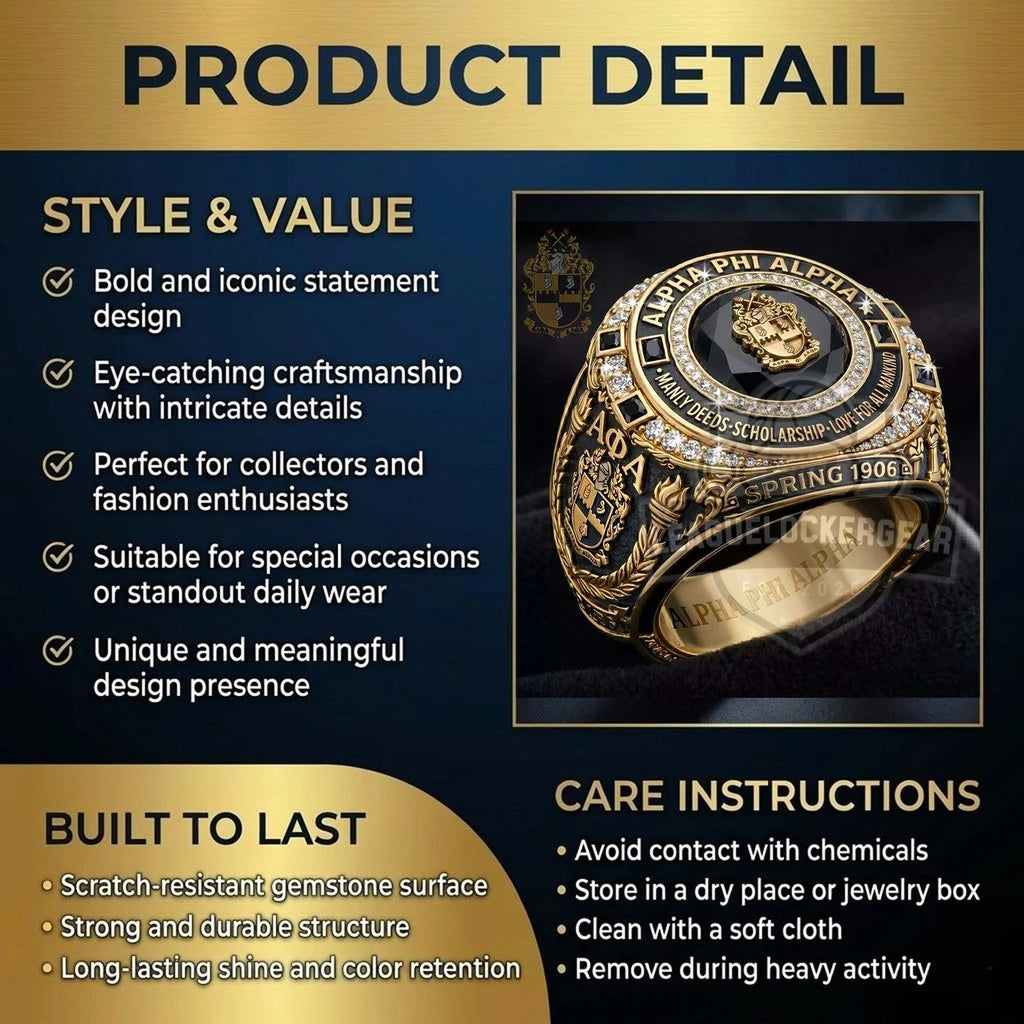 Alpha Phi Alpha Spring 1906 Championship Ring
