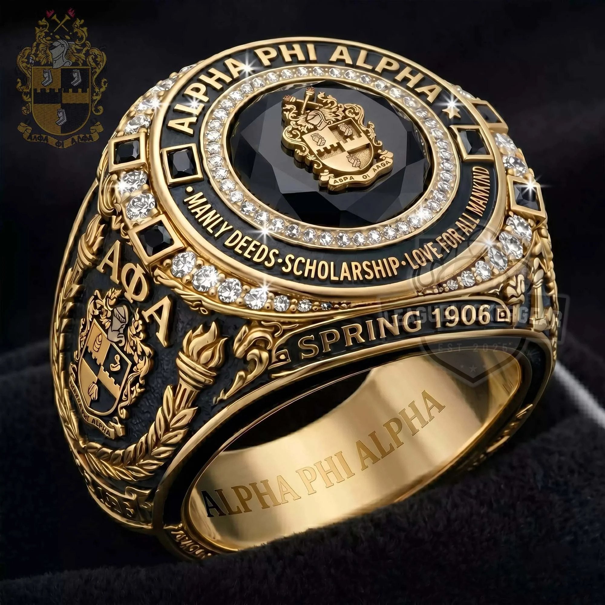 Alpha Phi Alpha Spring 1906 Championship Ring