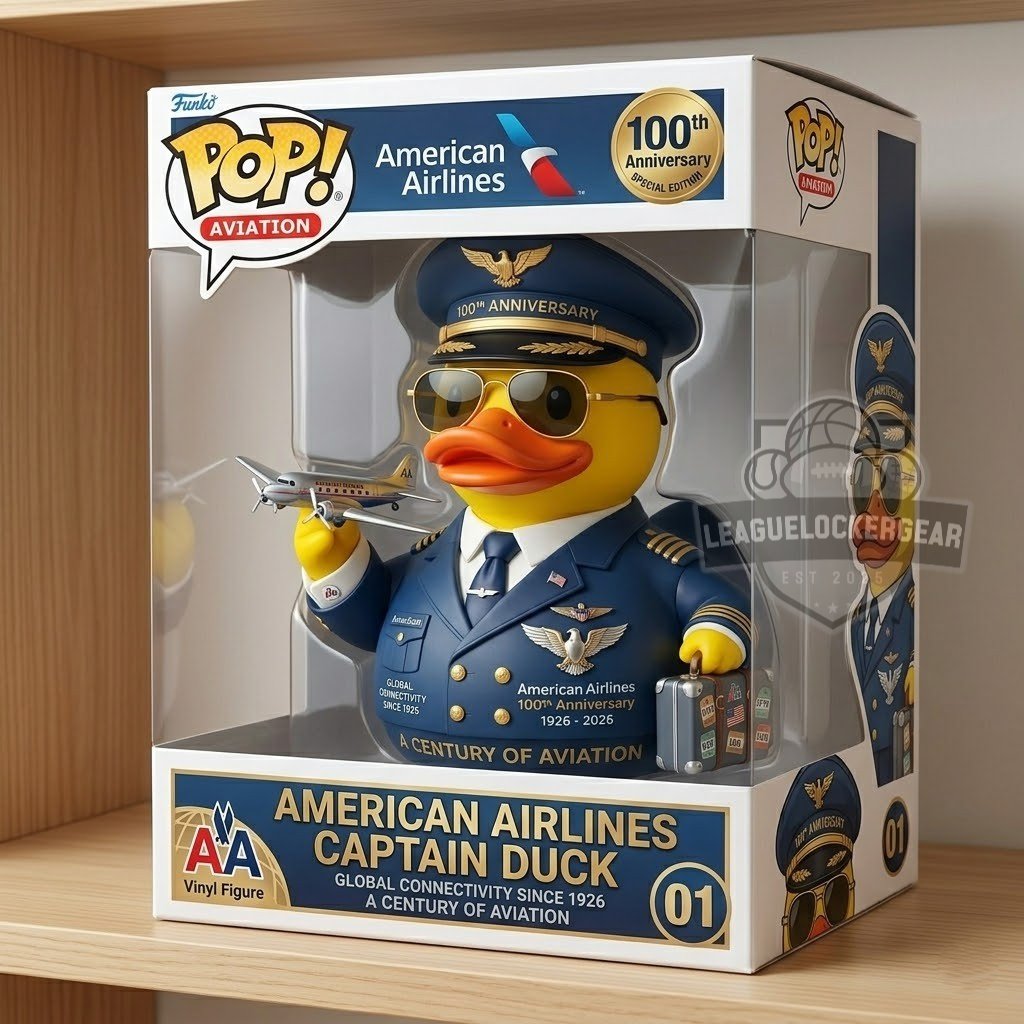 American Airlines 100th Anniversary Pilot Duck Figurine