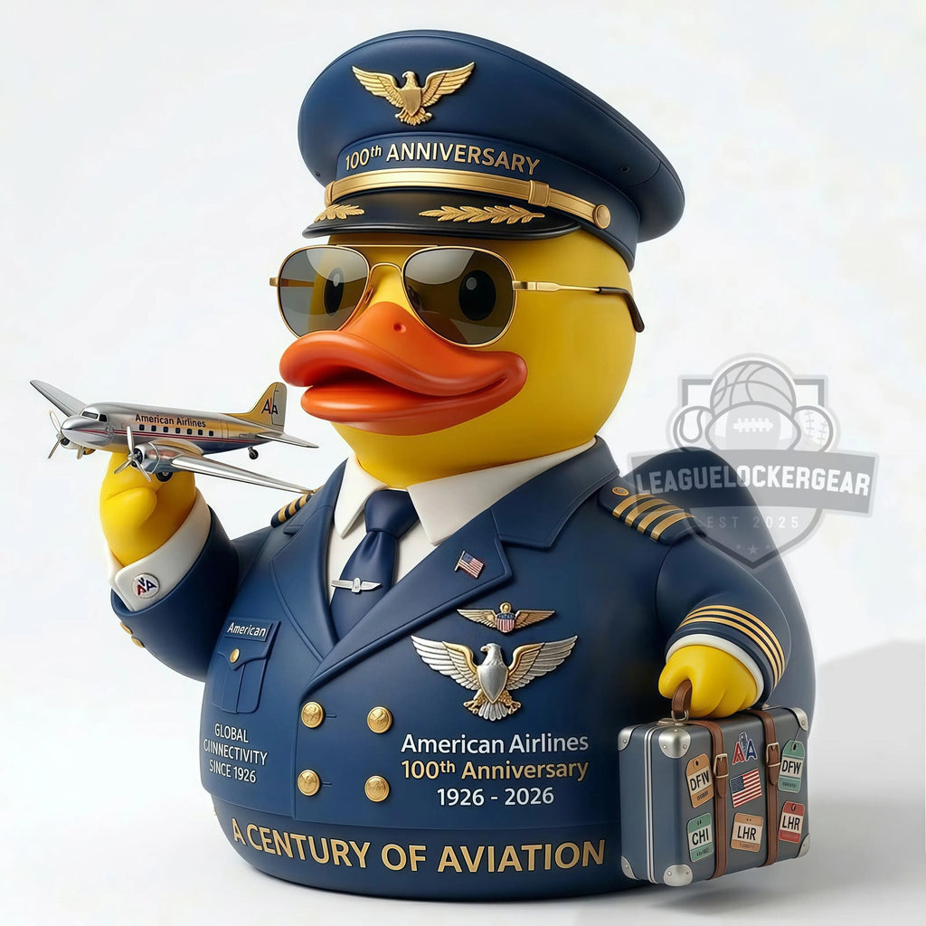 American Airlines 100th Anniversary Pilot Duck Figurine