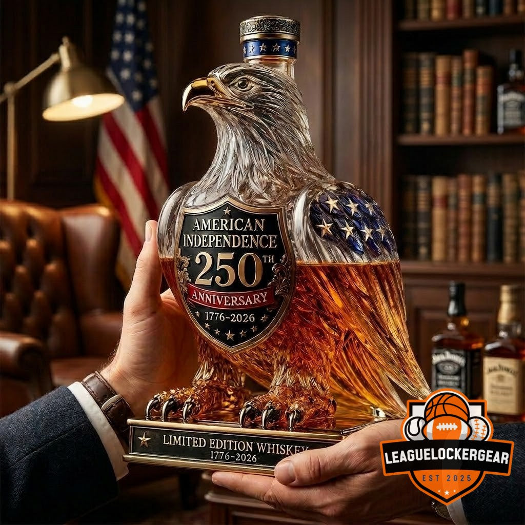 American Independence 250th Anniversary 1776-2026 Eagle Whiskey Bottle
