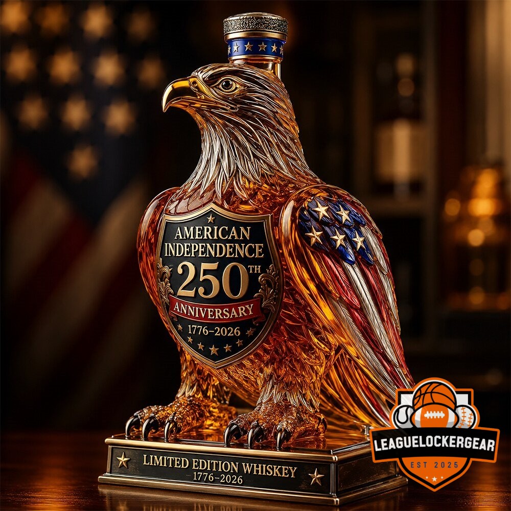 American Independence 250th Anniversary 1776-2026 Eagle Whiskey Bottle
