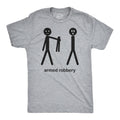 Armed Robbery Stick Figure Men's T Shirt