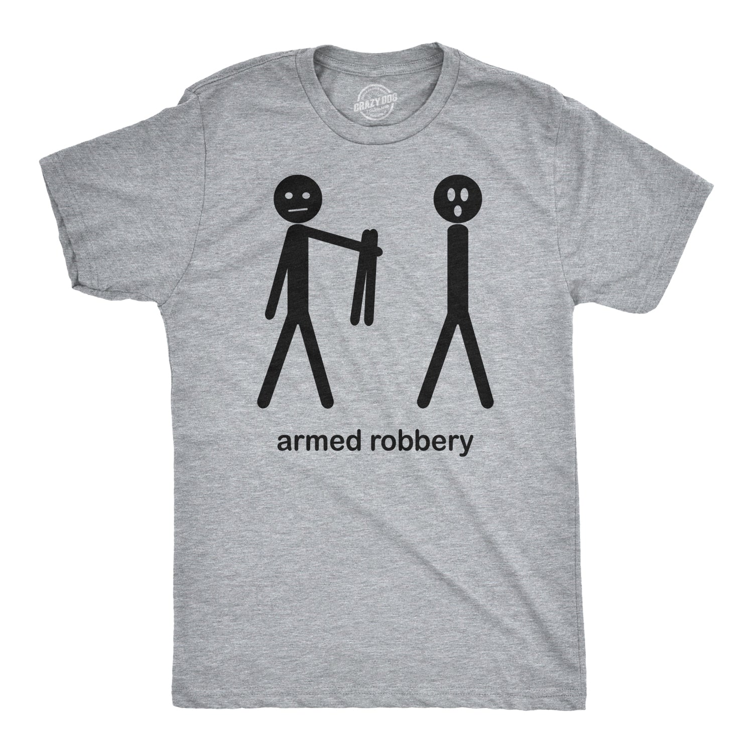 Armed Robbery Stick Figure Men's T Shirt