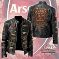 Arsenal FC 140th Anniversary Leather Jacket