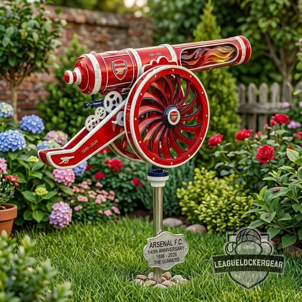 Arsenal FC 140th Anniversary The Gunners Cannon Wind Spinner