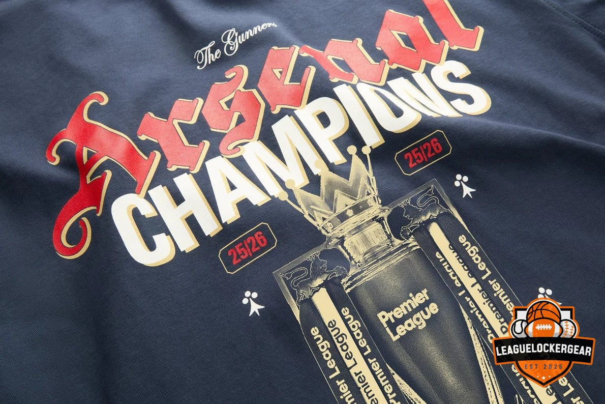Arsenal Football Club 2025-2026 Premier League Champions T-Shirt