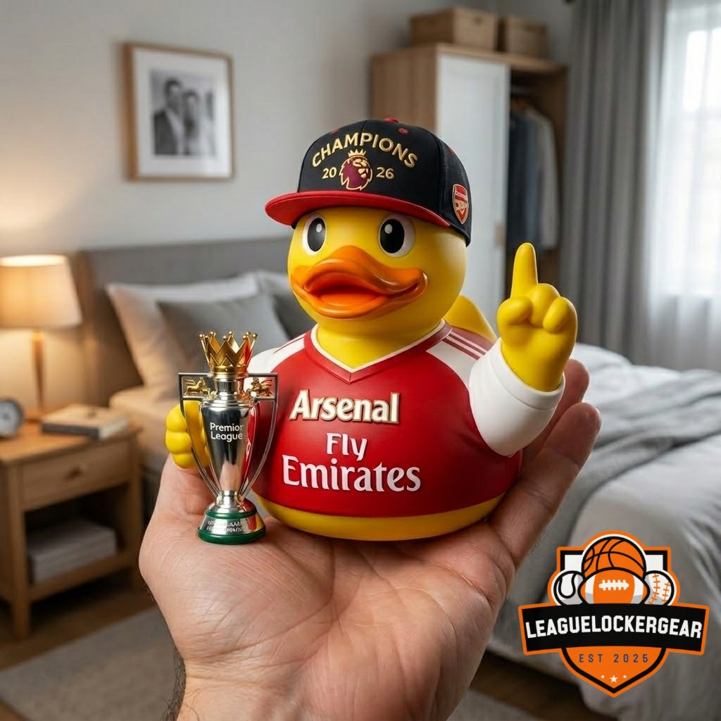 Arsenal Football Club Premier League Champions 2026 Rubber Duck