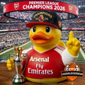 Arsenal Football Club Premier League Champions 2026 Rubber Duck