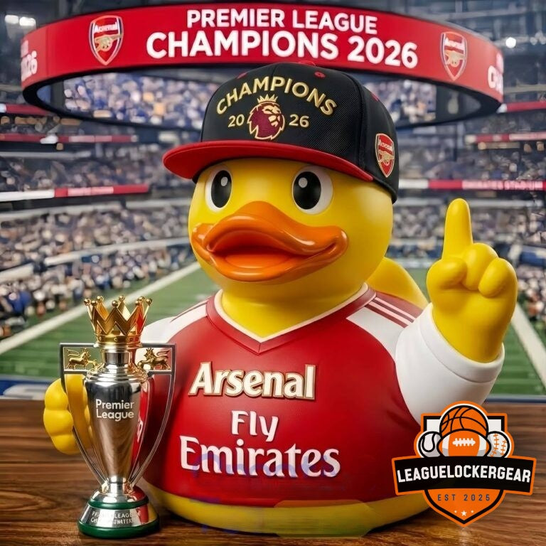 Arsenal Football Club Premier League Champions 2026 Rubber Duck