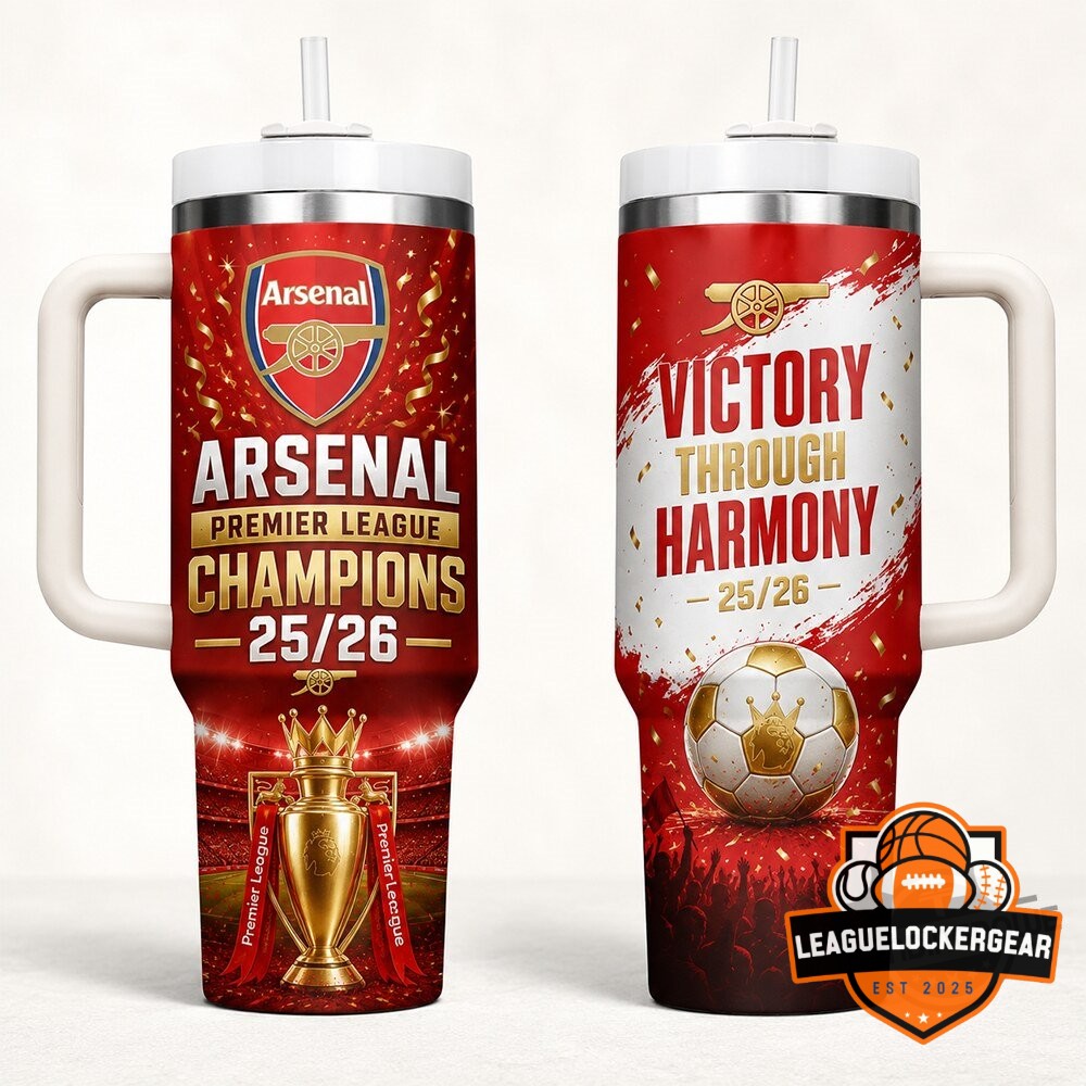 Arsenal Premier League Champions 25/26 Insulated Tumbler with Handle