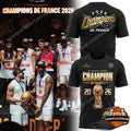 AS Monaco Basket Champions De France 2026 T-Shirt