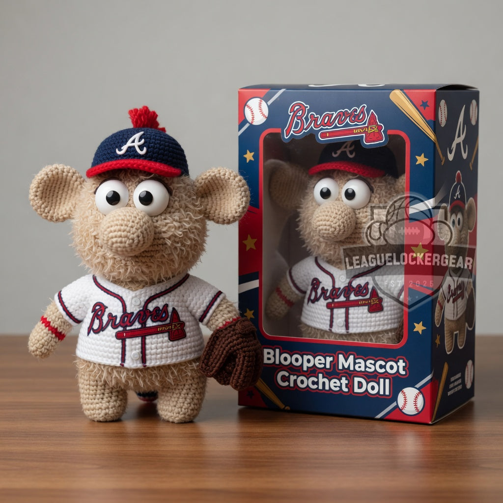 Atlanta Braves Blooper Crochet Doll