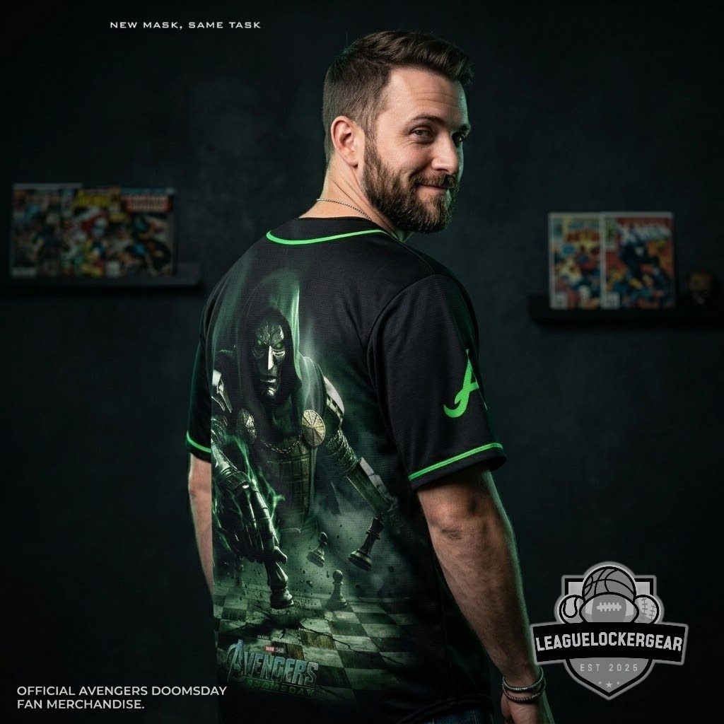 Atlanta Braves Doctor Doom Avengers Doomsday Baseball Jersey