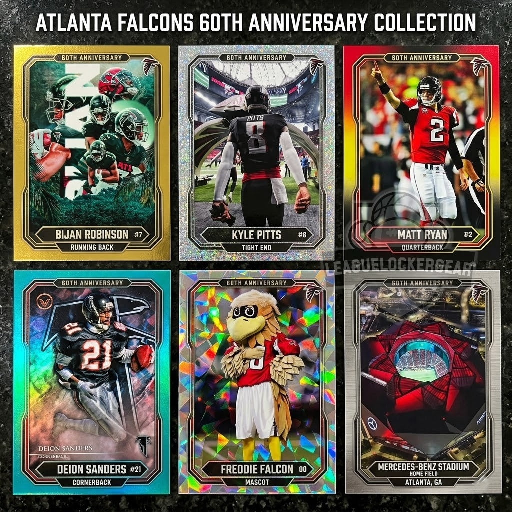 Atlanta Falcons 60th Anniversary Ultra Premium Trading Cards