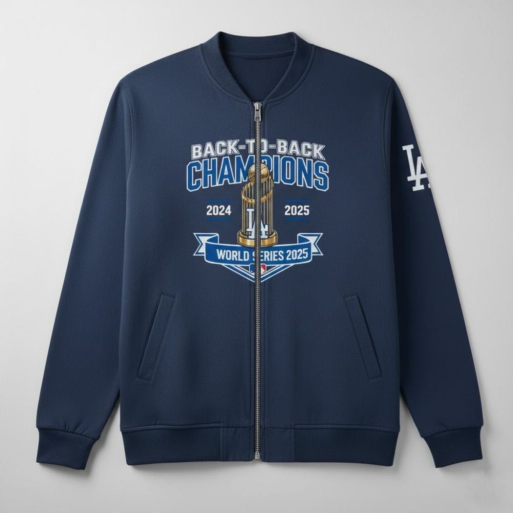 Los Angeles Dodgers 2025 Back-to-Back World Series Champions Apparel – T-Shirt, Hoodie & Sweatshirt Collection