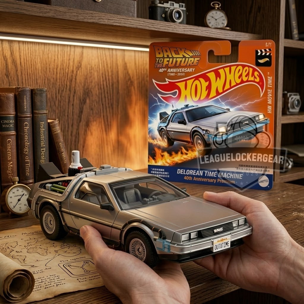 Back To The Future 40th Anniversary DeLorean Time Machine Hot Wheels Car