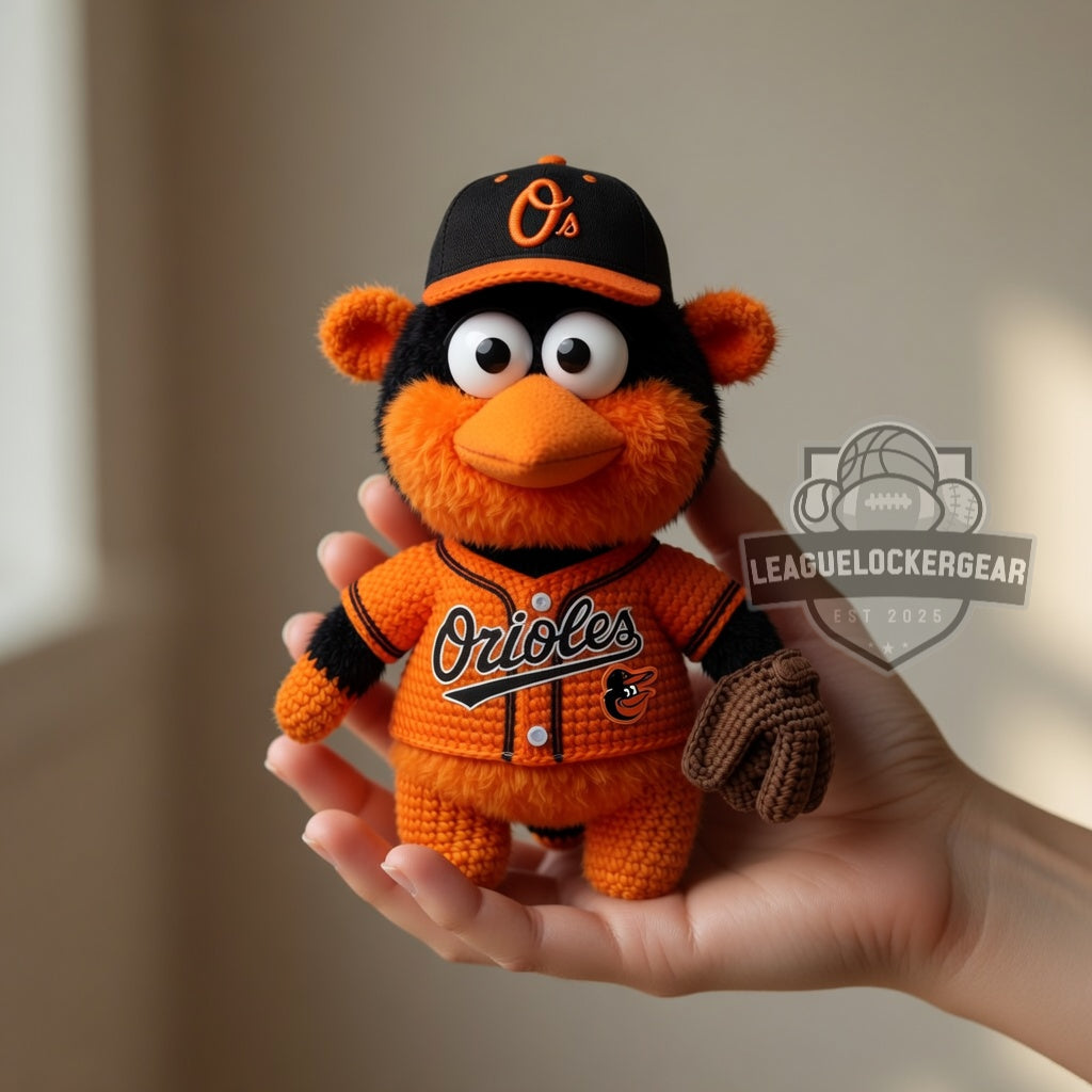 Baltimore Orioles Crochet Mascot Doll