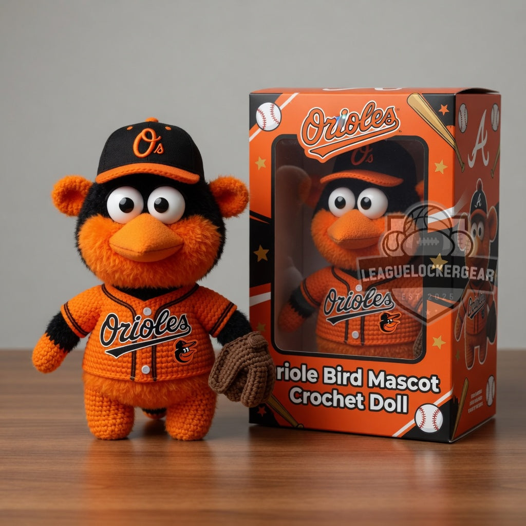 Baltimore Orioles Crochet Mascot Doll