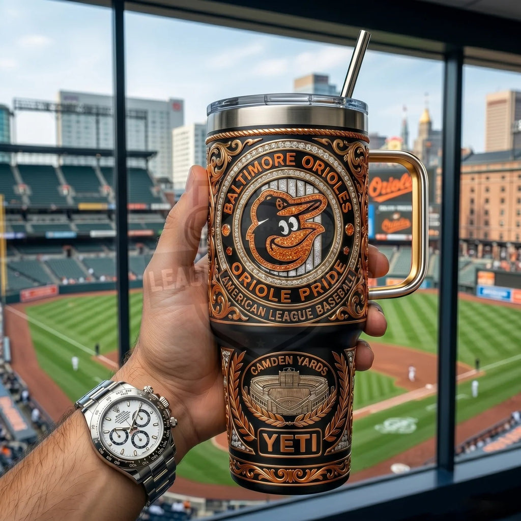 Baltimore Orioles Oriole Pride Established 1901 YETI Tumbler