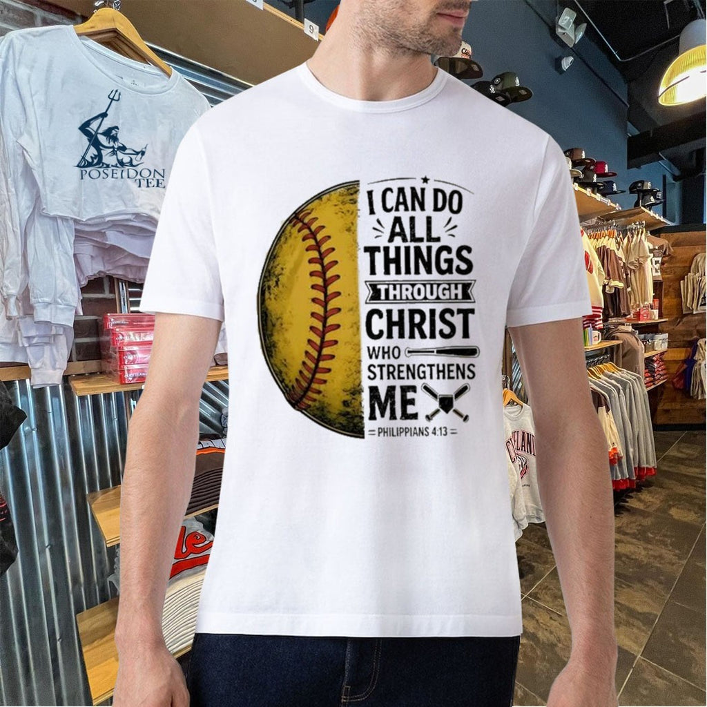 Baseball I Can Do All Things Through Christ T-shirt