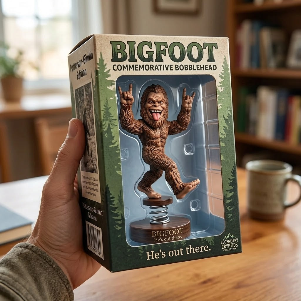 Bigfoot Rocker Pose ‘He’s Out There’ Bobblehead