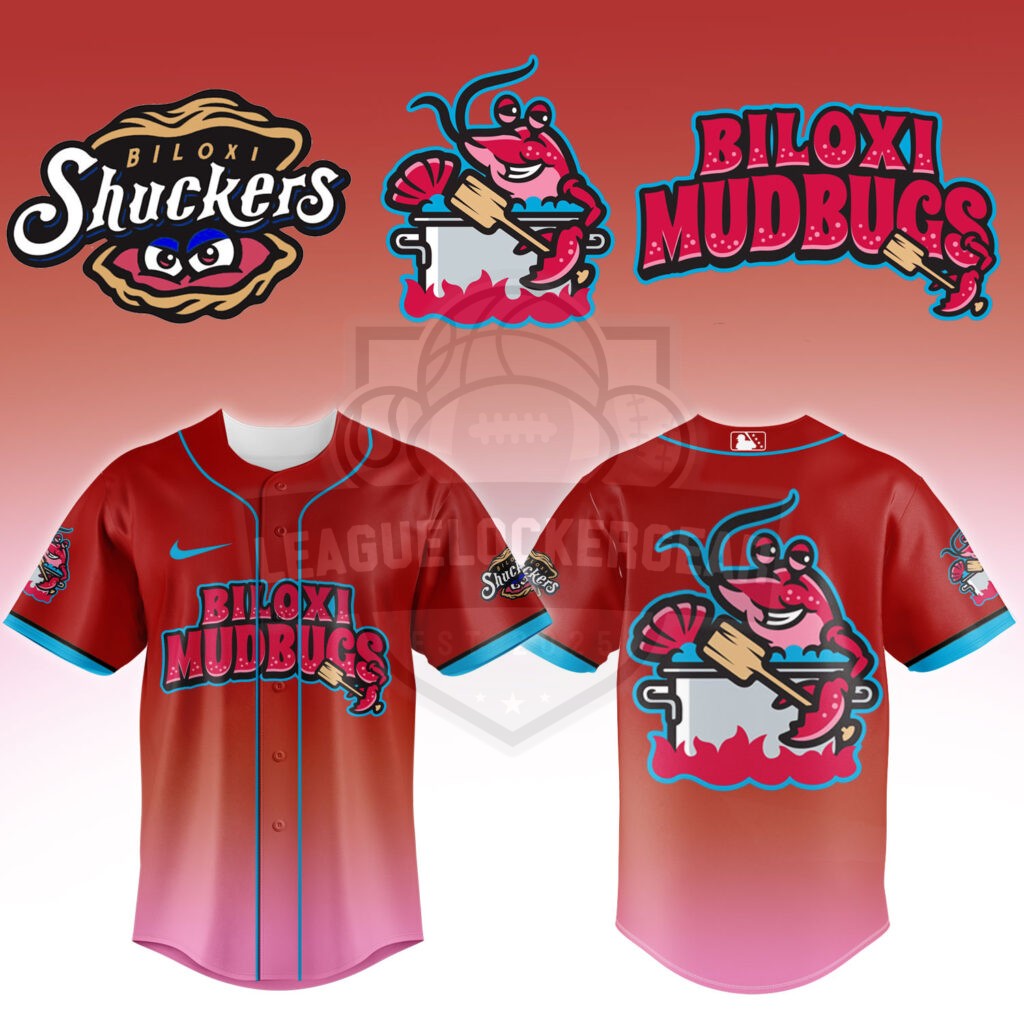 Biloxi Shuckers Biloxi Mudbugs Baseball Jersey and Cap Set
