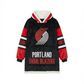 Portland Trail Blazers NBA Sherpa Hoodie Blanket – “Rip City” Blazing Comfy Fleece Poncho